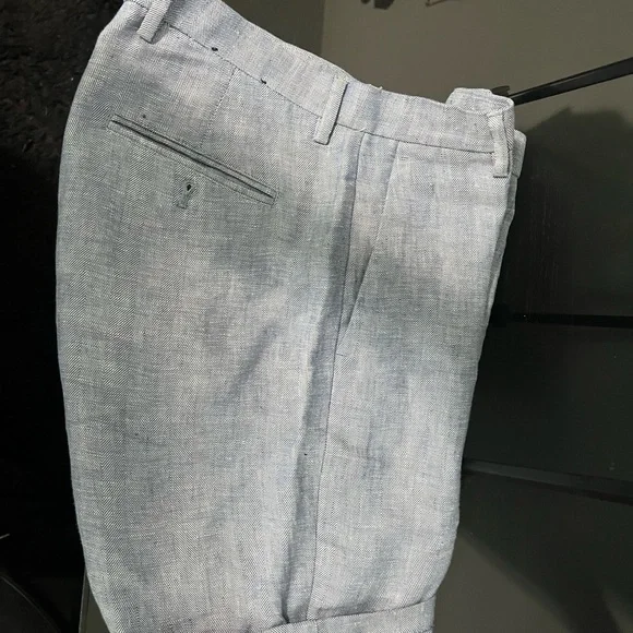 Express Light Blue Double-Breasted Suit - Picture 4 of 6